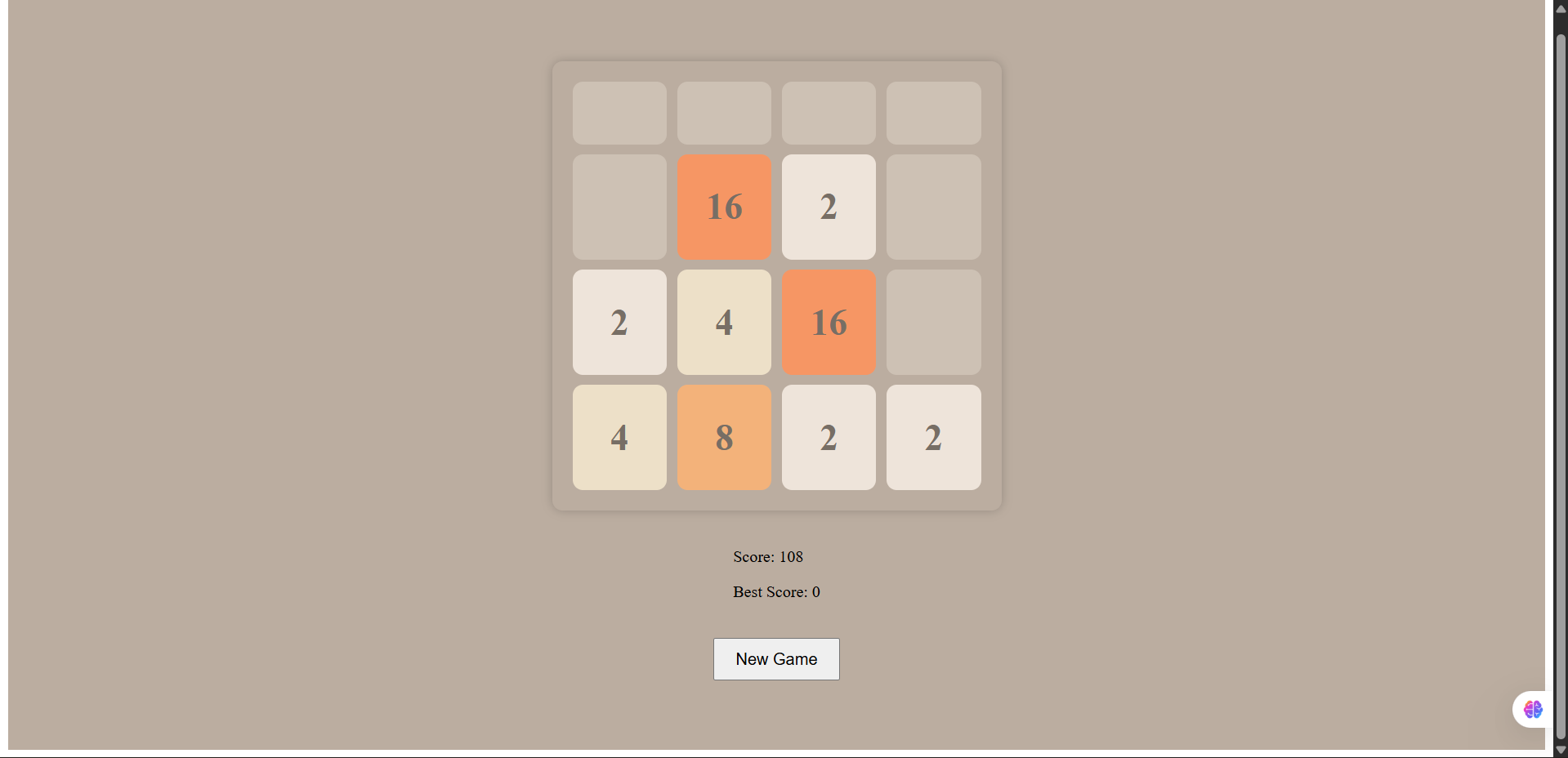 2048 Game