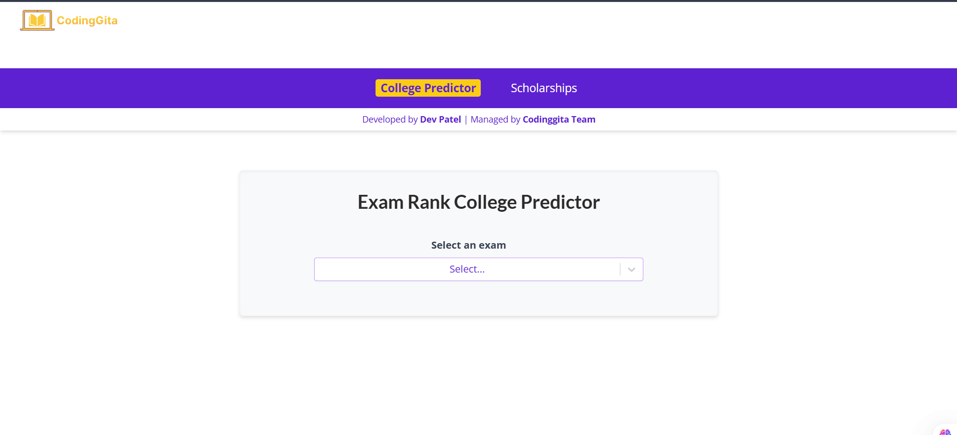 College Predictor