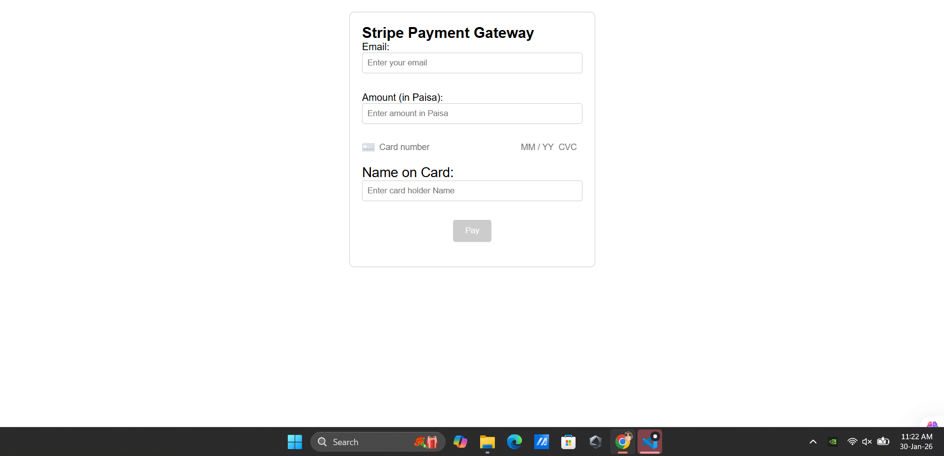 Stripe Payment